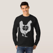 Chicken Bird Hen Shamrock St Patricks Day Saint Pa Tシャツ (正面フル)