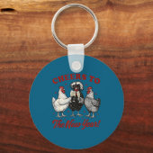 Chicken Cheers To The New Year  キーホルダー (正面)