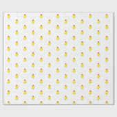 Chicken chick yellow watercolor stylish ラッピングペーパー (フラット)
