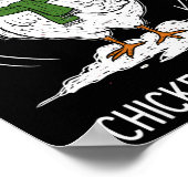 Chicken Christmas Shirt, Making A List Chicken It  ポスター (角)