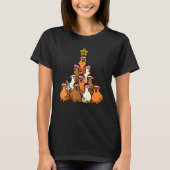 Chicken Christmas Tree Cute Christmas Tree Animals Tシャツ (正面)