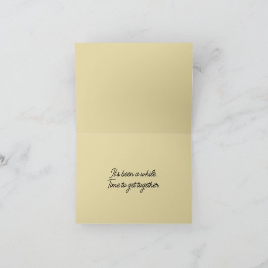 Chicken Circle Eating Watermelon Replaceable Photo カード (内部)