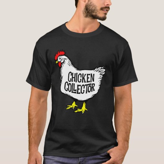 Chicken Collector Backyard Farm Clucking Hen Graph Tシャツ (正面)