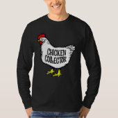 Chicken Collector Backyard Farm Clucking Hen Graph Tシャツ (正面)