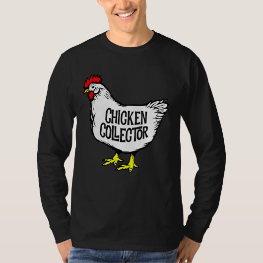 Chicken Collector Backyard Farm Clucking Hen Graph Tシャツ (正面)