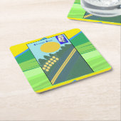 Chicken Coup スクエアペーパーコースター (アングル)