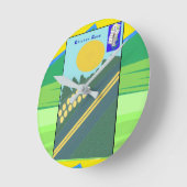 Chicken Coup  ラウンド壁時計 (傾斜)