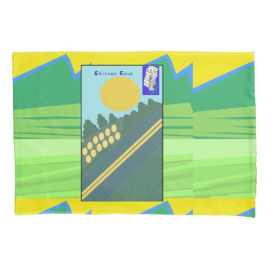 Chicken Coup 枕カバー (正面)