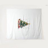 Chicken Cow Goat Horse Farm Animal Farmer Christma タペストリー (正面(横))