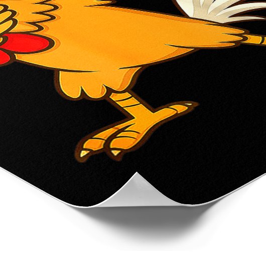 Chicken Dab Meme Animal Dance Funny For Men Women  ポスター (角)