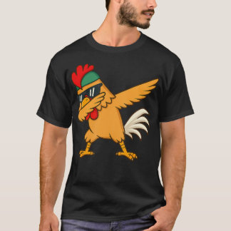 Chicken Dab Meme Animal Dance Funny Gifts For Men  Tシャツ