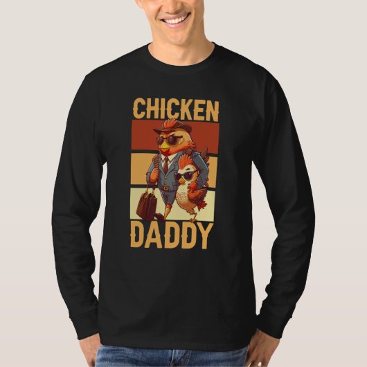 Chicken Daddy Farmer Chicken Whisper Farm Animal P Tシャツ (正面)