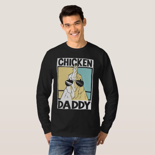 Chicken Daddy farmer farming chickens  1 Tシャツ (正面フル)