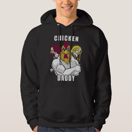 Chicken Daddy Hühner Vater Landwirt Geflügelzüchte パーカ (正面)