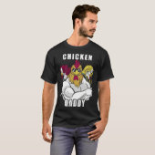 Chicken Daddy Hühner Vater Landwirt Geflügelzüchte Tシャツ (正面フル)