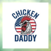 Chicken Daddy Rooster Vintage Patriotic Shirt Desi ウィンドウサイン (シート3)