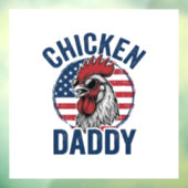 Chicken Daddy Rooster Vintage Patriotic Shirt Desi ウィンドウサイン (シート3)