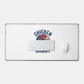 Chicken Daddy Rooster Vintage Patriotic Shirt Desi デスクマット (キーボード&マウス)