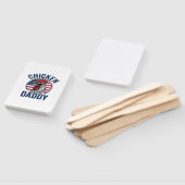 Chicken Daddy Rooster Vintage Patriotic Shirt Desi ハンドファン (組立なし)