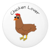 Chicken Design Personalised セラミックノブ (正面)