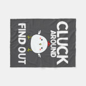 Chicken Easter Chick  フリースブランケット (正面(横))