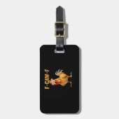 Chicken F-Caw-F Funny Trendy ラゲッジタグ (正面縦)