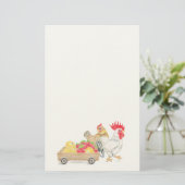 Chicken Family Stationery  便箋 (スタンド正面)
