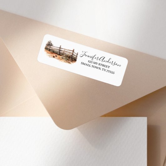 Chicken Farm Fence Fun Address ラベル