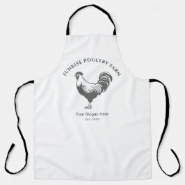 Chicken Farm House All-Over Print Apron エプロン
