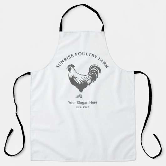 Chicken Farm House All-Over Print Apron エプロン (正面)