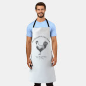Chicken Farm House All-Over Print Apron エプロン (着用した状態)
