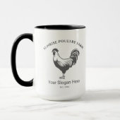 Chicken Farm House Designed Mug マグカップ (左)