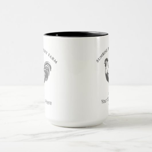 Chicken Farm House Designed Mug マグカップ (中央)