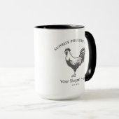 Chicken Farm House Designed Mug マグカップ (正面右)