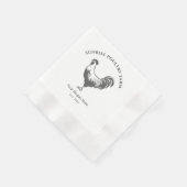 Chicken Farm House Paper Napkin 縁ありカクテルナプキン (角)