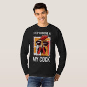 Chicken Farmer Farming Rooster Stop Tシャツ (正面フル)