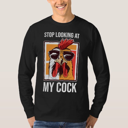 Chicken Farmer Farming Rooster Stop Tシャツ (正面)