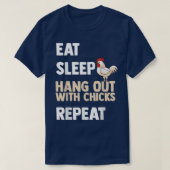 Chicken Farmer Grower Backyard Flock Egg Hen Tシャツ (デザイン正面)