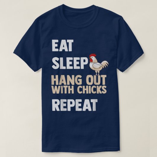 Chicken Farmer Grower Backyard Flock Egg Hen Tシャツ (デザイン正面)