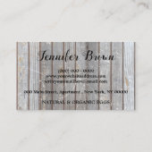 Chicken Farmhouse Rustic Egg 名刺 (裏面)