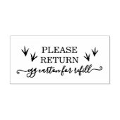 Chicken feet Please return egg carton セルフインキングスタンプ (デザイン)