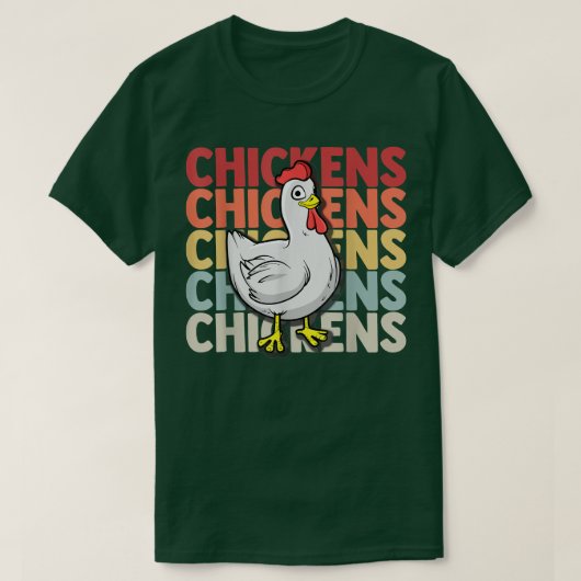 Chicken Flock Egg Hen Farmer Grower Backyard 115 Tシャツ (デザイン正面)
