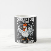 Chicken Foot Friends Rule the Roost コーヒーマグカップ (中央)