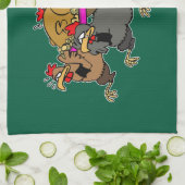 Chicken funeral キッチンタオル (折り畳み)