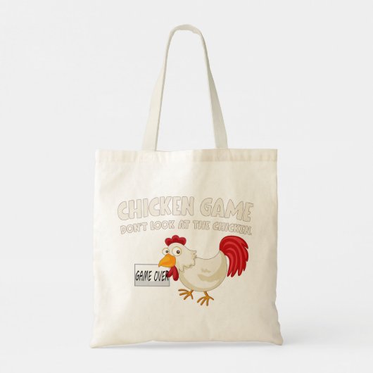 Chicken Game ~ニワトリを見ちゃダメ Funny トートバッグ (裏面)