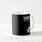 Chicken Game Do Not Look At The Chicken Funny Chic コーヒーマグカップ (正面右)