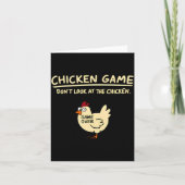 Chicken Game Dont Look At The Chicken Funny Chick  カード (正面)