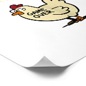 Chicken Game Don't Look At The Chicken Funny Chick ポスター (角)