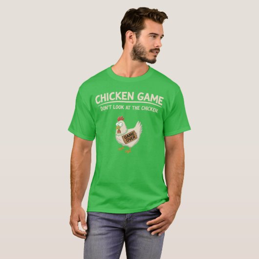 Chicken Game Dont Look athe Chicken boy Tシャツ (正面フル)