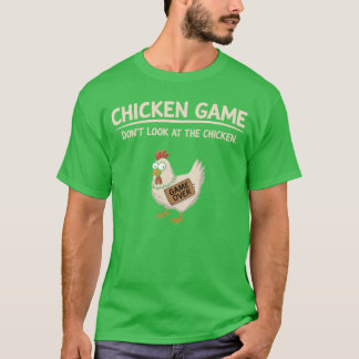 Chicken Game Dont Look athe Chicken boy Tシャツ